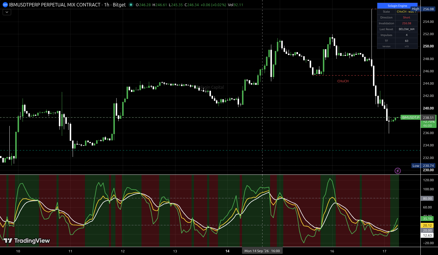 IBM/USDT:USDT chart for this alert